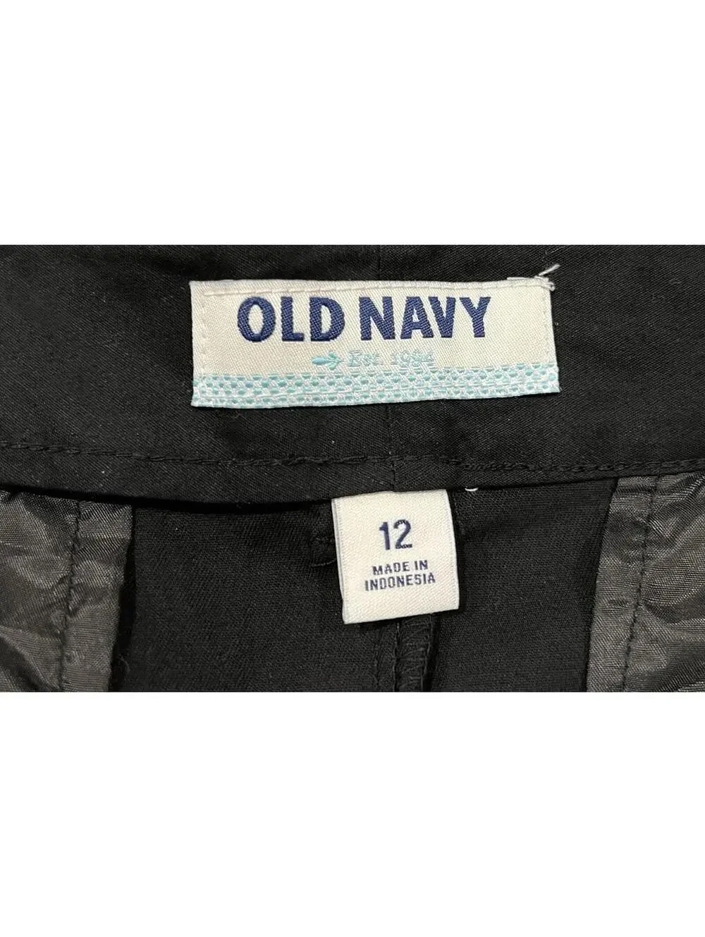 Women's NWT OLD NAVY Ultimate Trouser BLACK Stretch Sz 12 - Picture 8 of 9
